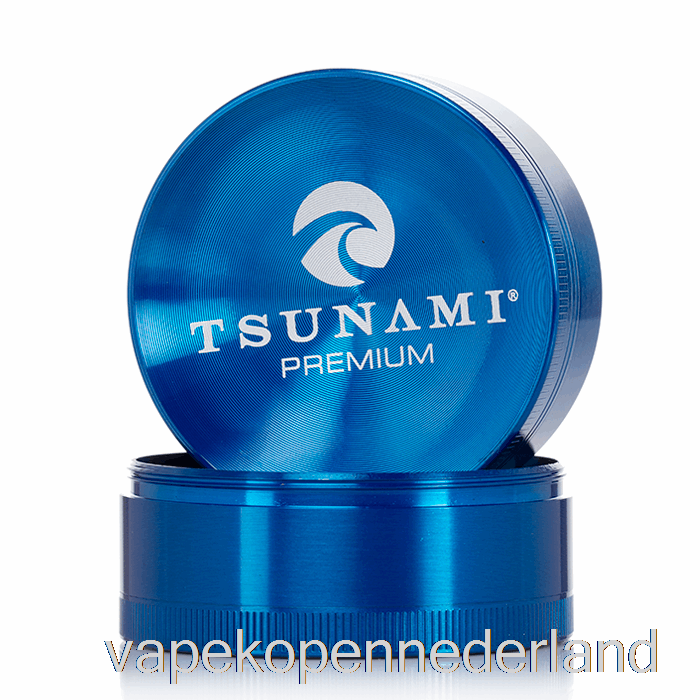 Elektronische Sigaret Vape Tsunami 2,4inch 4-delige Verzonken Topslijper Blauw (63mm)